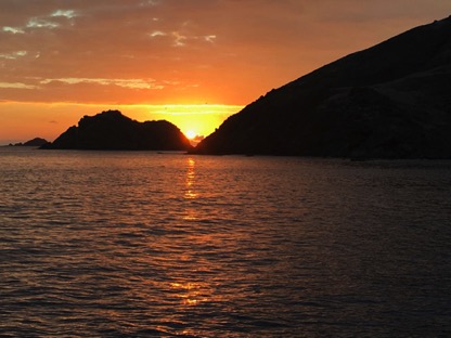 Sunset at Iles Forchue